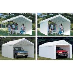 2-In-1 Shelterlogic Supermax Canopy 10 x 20 Ft. And Enclosure Kit