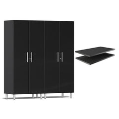 Ulti-MATE Garage 2.0 Series Tall Cabinets 3-Piece With Extra Shelves (Free LED Light)