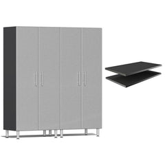 Ulti-MATE Garage 2.0 Series Tall Cabinets 3-Piece With Extra Shelves (Free LED Light)