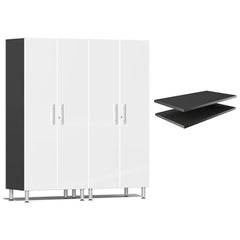 Ulti-MATE Garage 2.0 Series Tall Cabinets 3-Piece With Extra Shelves (Free LED Light)