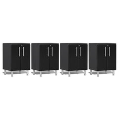 Ulti-MATE Garage 2.0 Series 4-Piece 2-Door Base Cabinet Set (Free Led Lights)