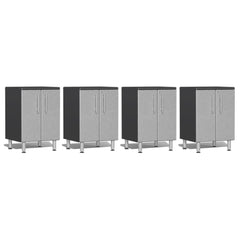 Ulti-MATE Garage 2.0 Series 4-Piece 2-Door Base Cabinet Set (Free Led Lights)