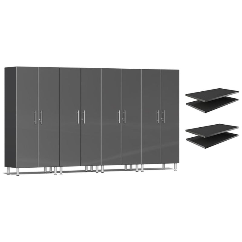 Ulti-MATE Garage 2.0 Series Tall Cabinets 4-Piece With Extra Shelves (Free LED Light)