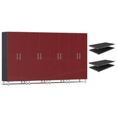 Ulti-MATE Garage 2.0 Series Tall Cabinets 4-Piece With Extra Shelves (Free LED Light)