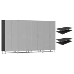 Ulti-MATE Garage 2.0 Series Tall Cabinets 4-Piece With Extra Shelves (Free LED Light)