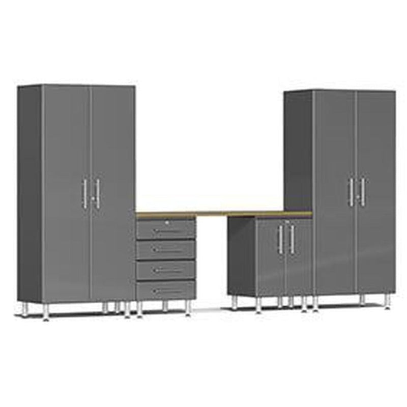 Ulti-MATE Garage 2.0 Series 5-Piece Garage Storage System With Base Cabinet And 4-Drawer Base Cabinet (Free Led Lights)