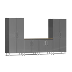 Ulti-MATE Garage 2.0 Series 5-Piece Garage Storage System With Extra-Wide Base Cabinets (Free Led Lights)