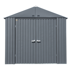 Arrow Elite Steel Shed 8 x 6 Ft. In Anthracite