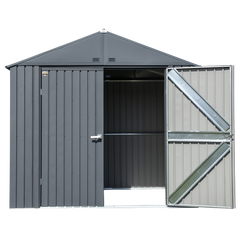 Arrow Elite Steel Shed 8 x 6 Ft. In Anthracite