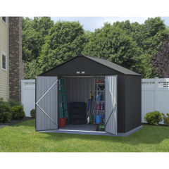 Arrow Ezee Steel Shed Galvanized Extra High 10 x 8 Ft. In Gable