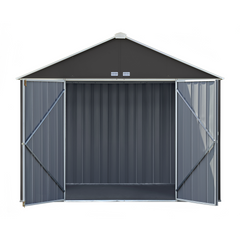 Arrow Ezee Steel Shed Galvanized Extra High 10 x 8 Ft. In Gable