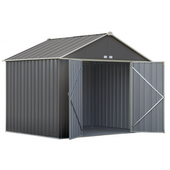 Arrow Ezee Steel Shed Galvanized Extra High 10 x 8 Ft. In Gable