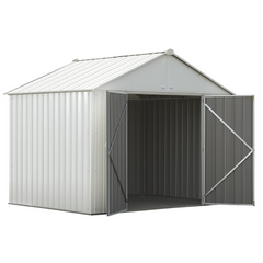 Arrow Ezee Steel Shed Galvanized Extra High 10 x 8 Ft. In Gable