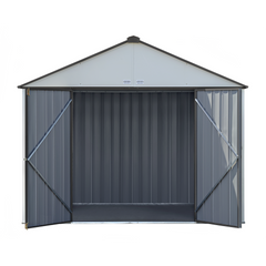 Arrow Ezee Steel Shed Galvanized Extra High 10 x 8 Ft. In Gable