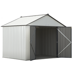 Arrow Ezee Steel Shed Galvanized Extra High 10 x 8 Ft. In Gable