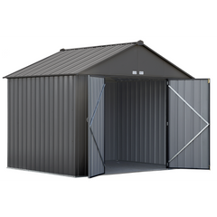 Arrow Ezee Steel Shed Galvanized Extra High 10 x 8 Ft. In Gable