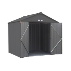 Arrow Ezee Steel Shed Galvanized High 8 x 7 Ft. In Gable