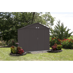 Arrow Ezee Steel Shed Galvanized High 8 x 7 Ft. In Gable