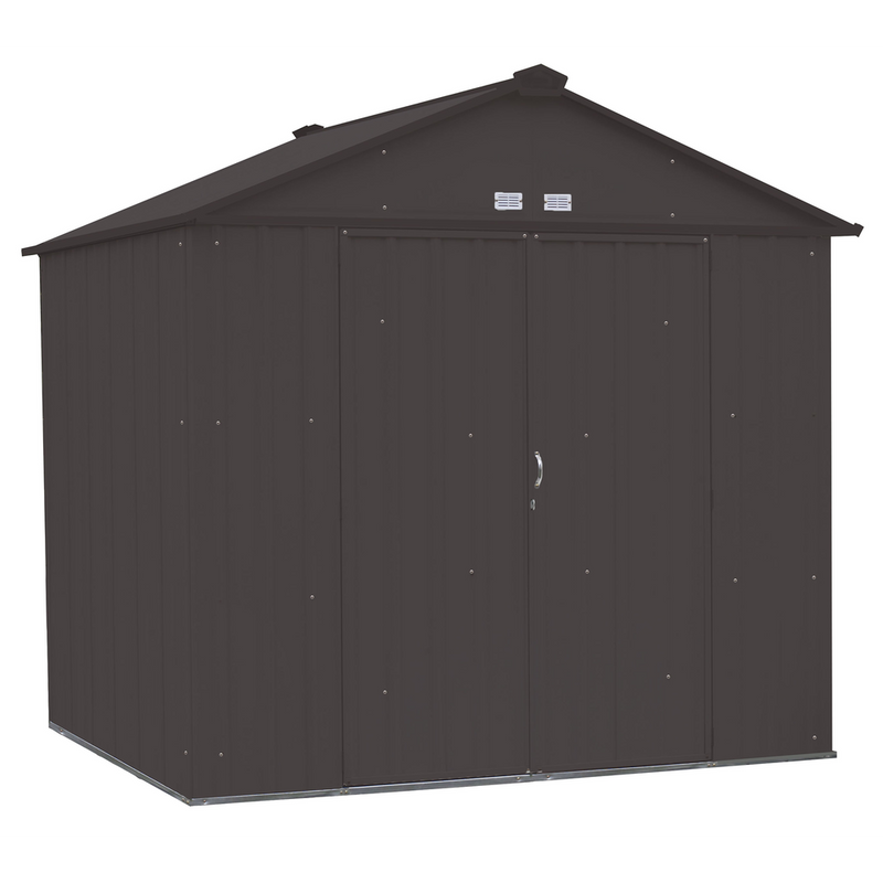 Arrow Ezee Steel Shed Galvanized High 8 x 7 Ft. In Gable