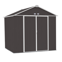 Arrow Ezee Steel Shed Galvanized High 8 x 7 Ft. In Gable