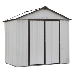 Arrow Ezee Steel Shed Galvanized High 8 x 7 Ft. In Gable