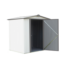 Arrow Ezee Steel Shed Galvanized Low 6 x 5 Ft. In Gable