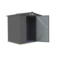 Arrow Ezee Steel Shed Galvanized Low 6 x 5 Ft. In Gable