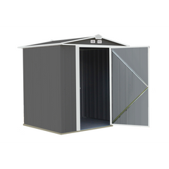 Arrow Ezee Steel Shed Galvanized Low 6 x 5 Ft. In Gable