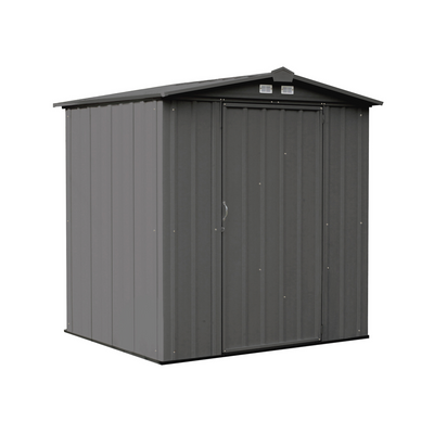 Arrow Ezee Steel Shed Galvanized Low 6 x 5 Ft. In Gable