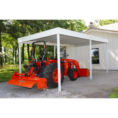 Arrow Freestanding Carport/Patio Cover In Eggshell