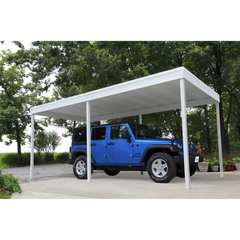 Arrow Freestanding Carport/Patio Cover In Eggshell