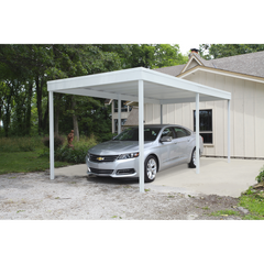 Arrow Freestanding Carport/Patio Cover In Eggshell