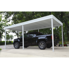 Arrow Freestanding Carport/Patio Cover In Eggshell