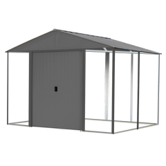 Arrow Ironwood Steel Hybrid Galvanized Shed Kit