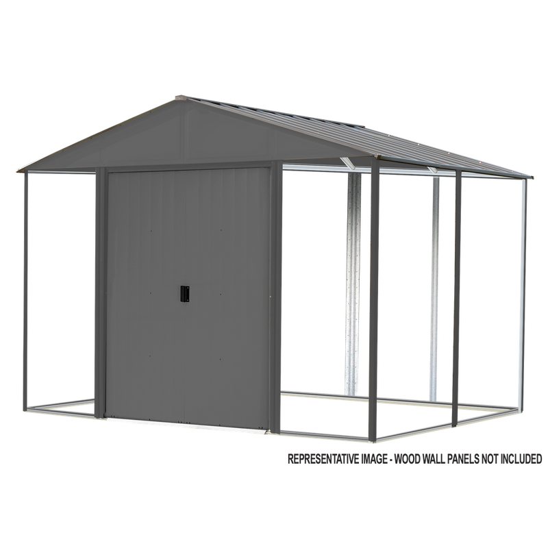 Arrow Ironwood Steel Hybrid Galvanized Shed Kit