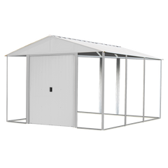 Arrow Ironwood Steel Hybrid Galvanized Shed Kit