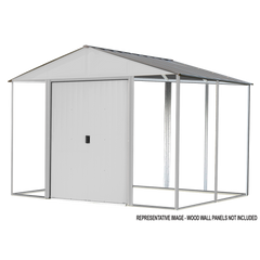 Arrow Ironwood Steel Hybrid Galvanized Shed Kit