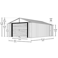 Arrow Murryhill Garage Set In Flute Grey