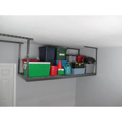 MonsterRAX 3' x 8' Overhead Garage Storage Rack With 8 Hooks