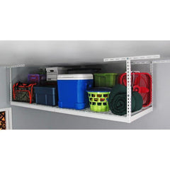 MonsterRAX 3' x 8' Overhead Garage Storage Rack With 8 Hooks