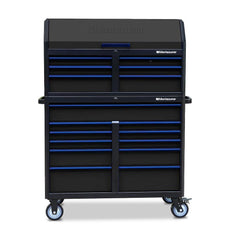 Montezuma 46" x 24" 17-Drawer Steel Tool Chest And Cabinet Combo