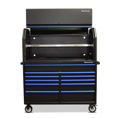 Montezuma 56" x 24" Tool Hutch And 11-Drawer Cabinet Combo