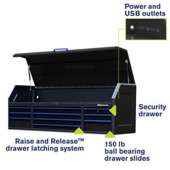 Montezuma 72" x 20" 10-Drawer Steel Tool Chest