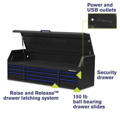 Montezuma 72" x 24" 10-Drawer Steel Tool Chest