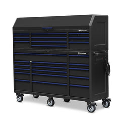 Montezuma 72" x 24" 26-Drawer Steel Tool Chest And Cabinet Combo