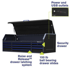 Montezuma 72" x 30" 10-Drawer Steel Tool Chest