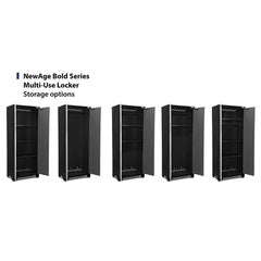 Newage Products Bold 3.0 Series 11-Piece Garage Cabinet Set With 3X Integrated Display Shelves