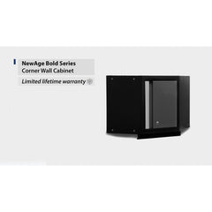 Newage Products Bold 3.0 Series Grey 21" Corner Wall Cabinet