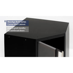 Newage Products Bold 3.0 Series Grey 21" Corner Wall Cabinet