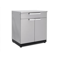 Newage Products Outdoor Kitchen Cabinets Stainless Steel 32" 2-Door Split Cabinet